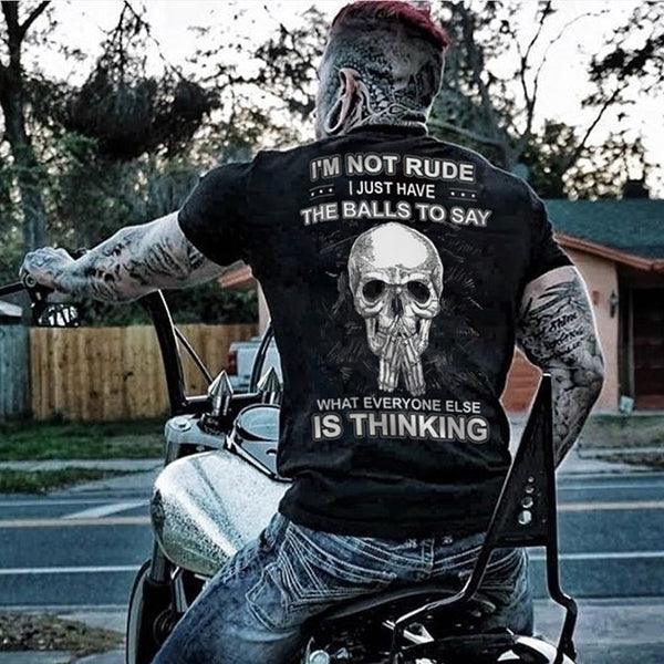 Men's Printed Skull T-Shirt