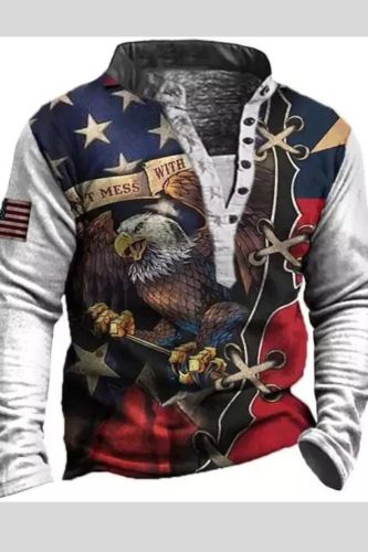 Mens Vintage American Eagle Long Sleeve Sweatshirt