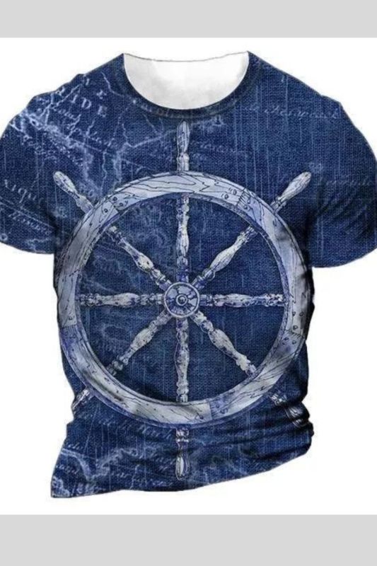 Anchor Marine Nautical Mens Short Sleeve T-Shirt