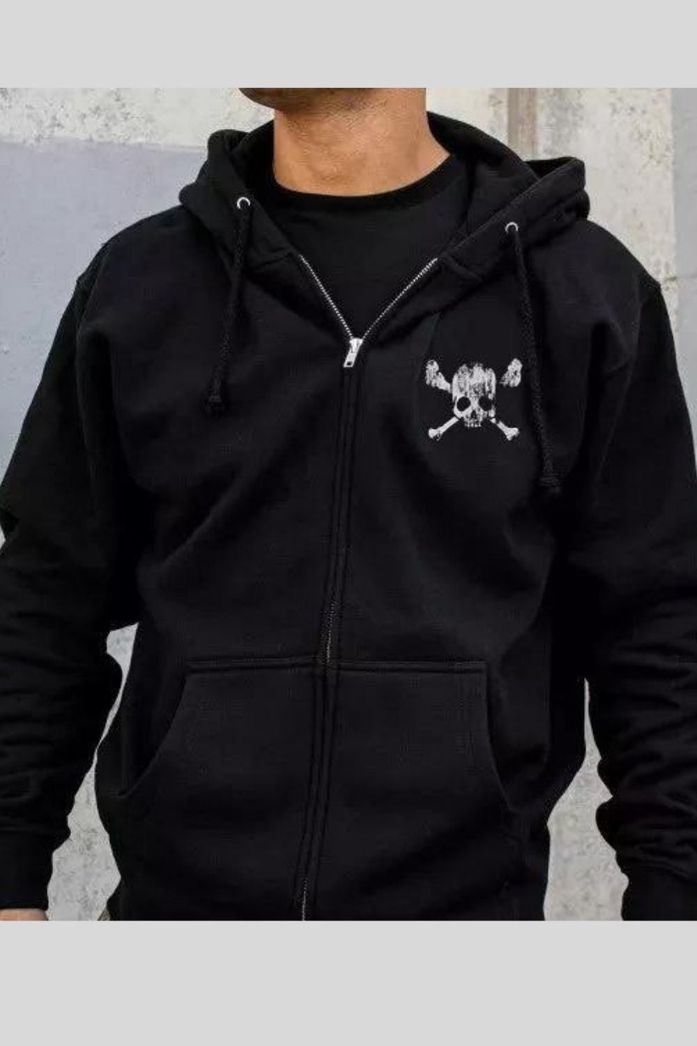 Purple Skull Men's Hoodie