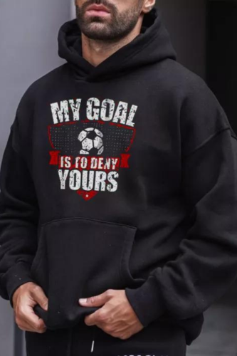 My Goal Is To Deny Yours  Soccer Fan Personalized Slogan Hoodie
