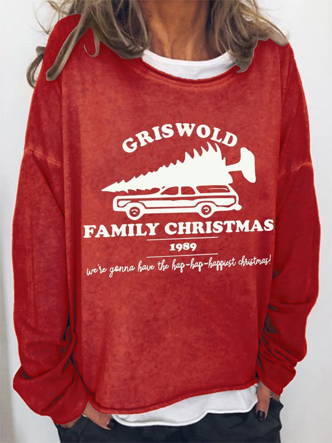 Griswold Family Christmas 1989 Casual Crew Neck Sweatshirts