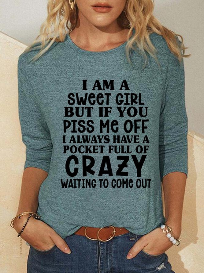 I'm A Sweet Girl Casual Shirts & Tops