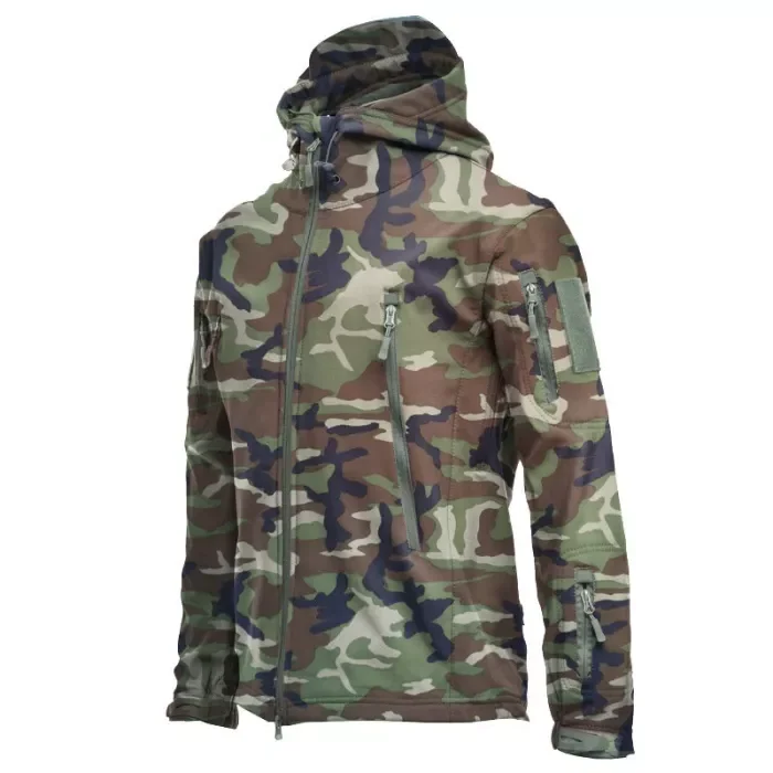 Men's Outdoor Camouflage Soft Shell Waterproof Warm Jacket