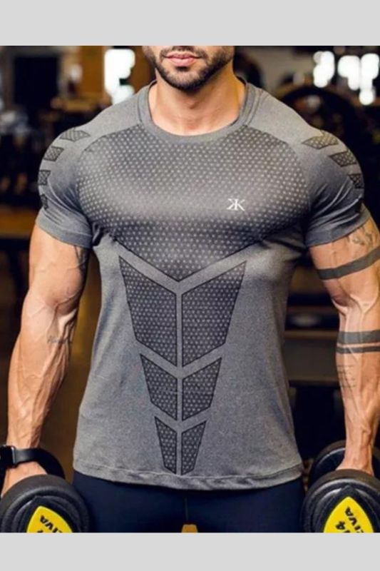 Mens Gym And Bodybuilding Breathable T Shirt