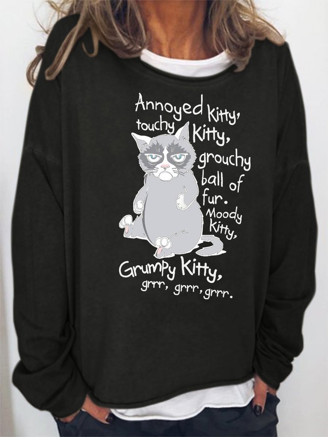 Grumpy Cat Grrr Grrr Grrr Sweatshirt