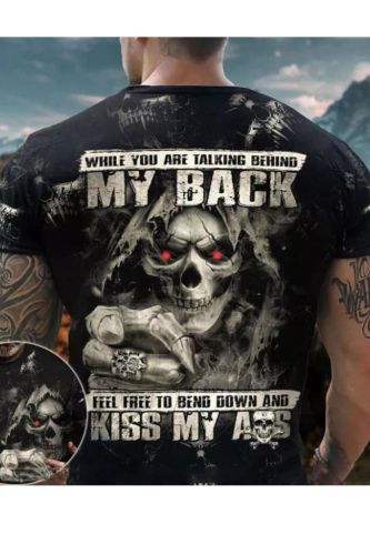 Men's Grim Reaper Short Sleeve Biker T-Shirt