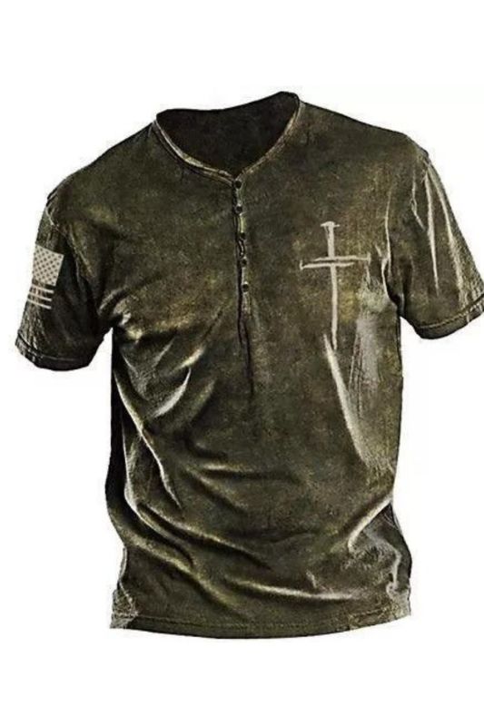 Men's Cross Fashion Vintage T-Shirt