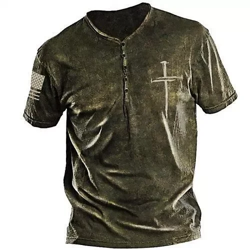 Men's Cross Fashion Vintage T-Shirt