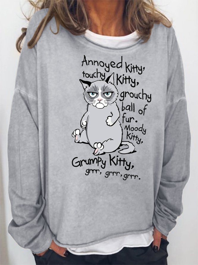 Grumpy Cat Grrr Grrr Grrr Sweatshirt