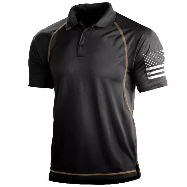 Men's Creative Outdoor Freedom Sport Polo-Shirt