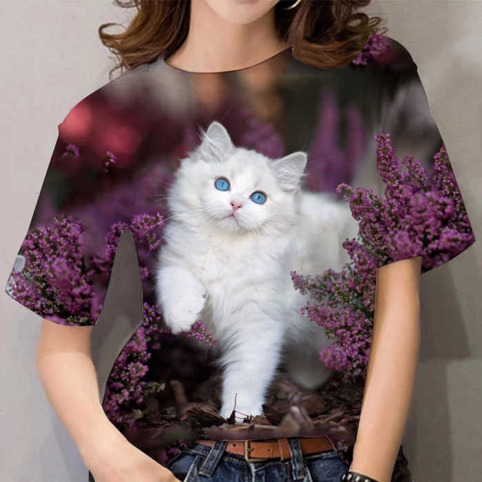 Women's Fashion 3D Printed Loose Fashion T-Shirt
