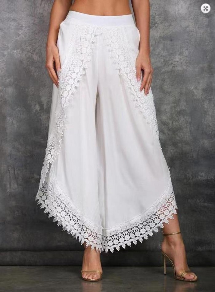 Fashion Loose Lace Beach Pants