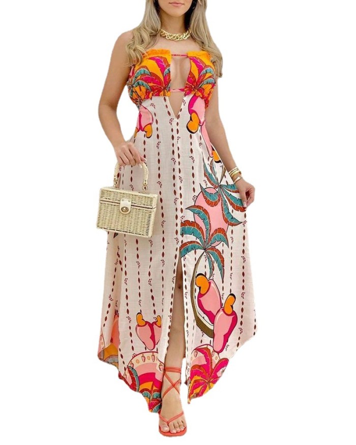 Easily Gorgeous V-Neck Sleeveless Maxi Dress
