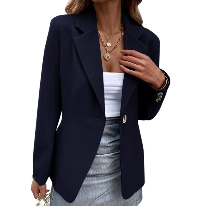 Women Long Sleeves Casual Office Lady Blazer