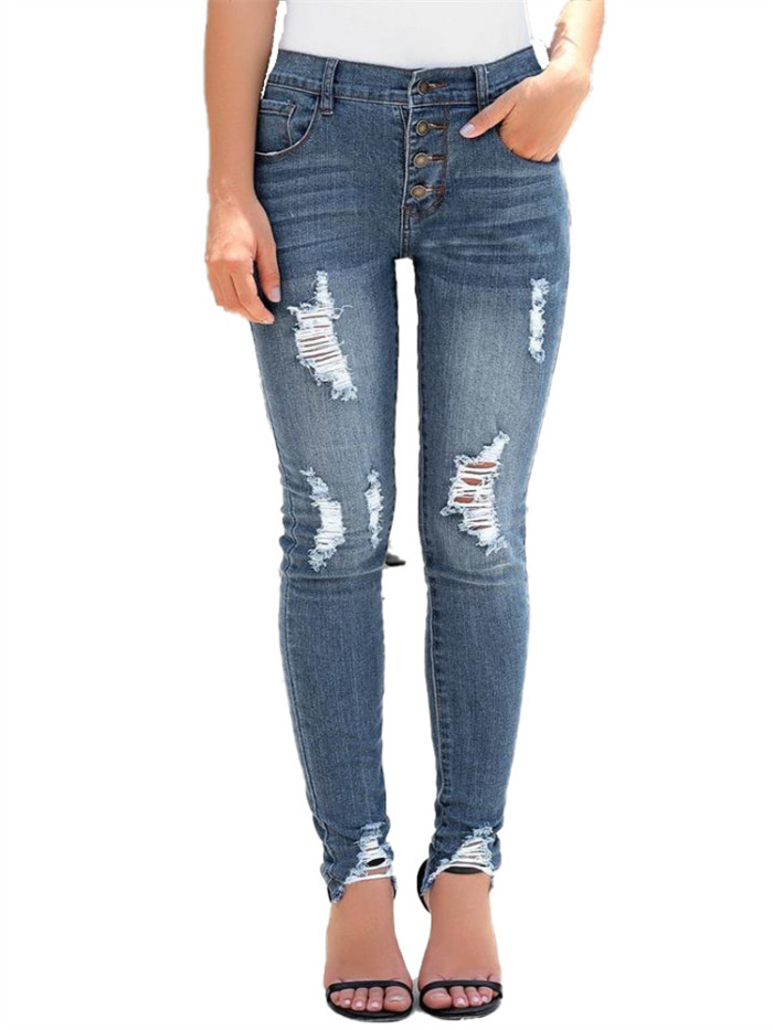 New High Quality High Waist For Women Fashion Jeans