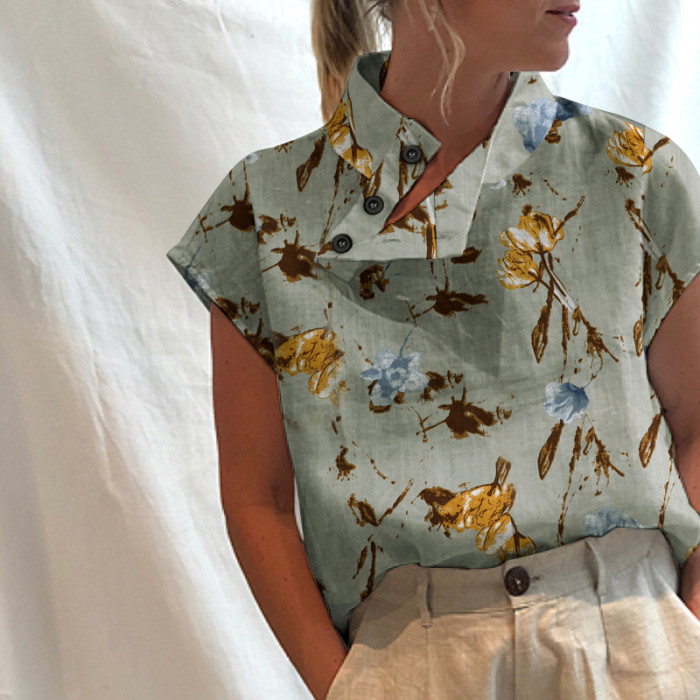 Fashion Casual Loose Cotton Linen Shirts