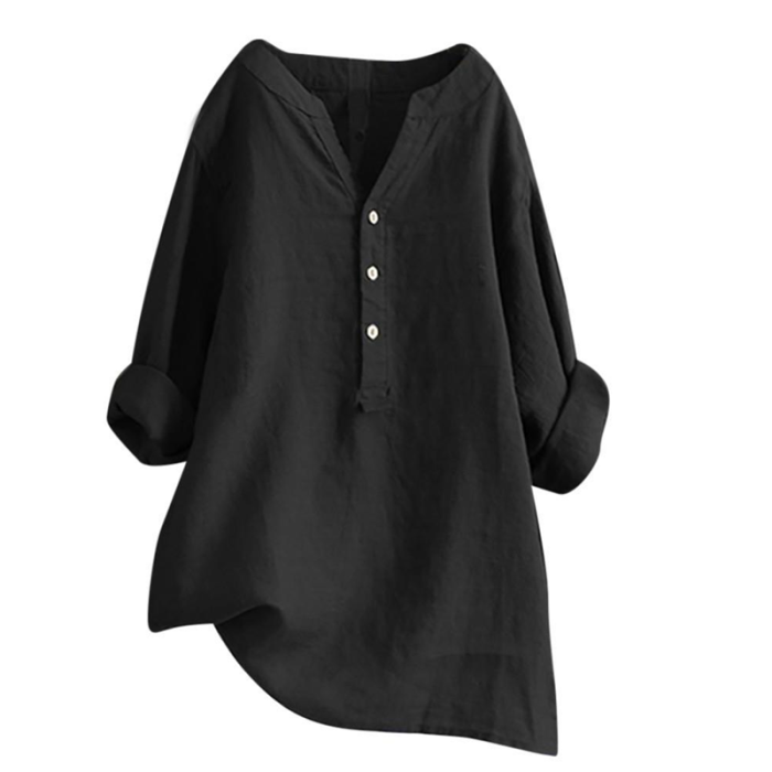 New Solid Color Temperament Elegant Women's Fashion Casual Long-Sleeved Shirt