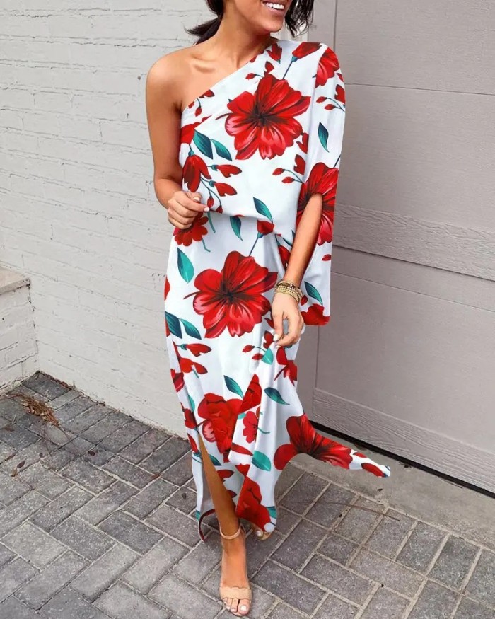 Women Beach Party Elegant Backless Off Shoulder Sexy Maxi Dresses
