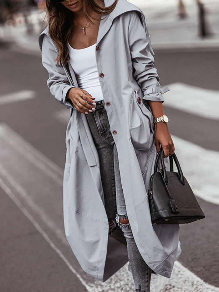 Elegant Loose Long Casual Streetwear Coats