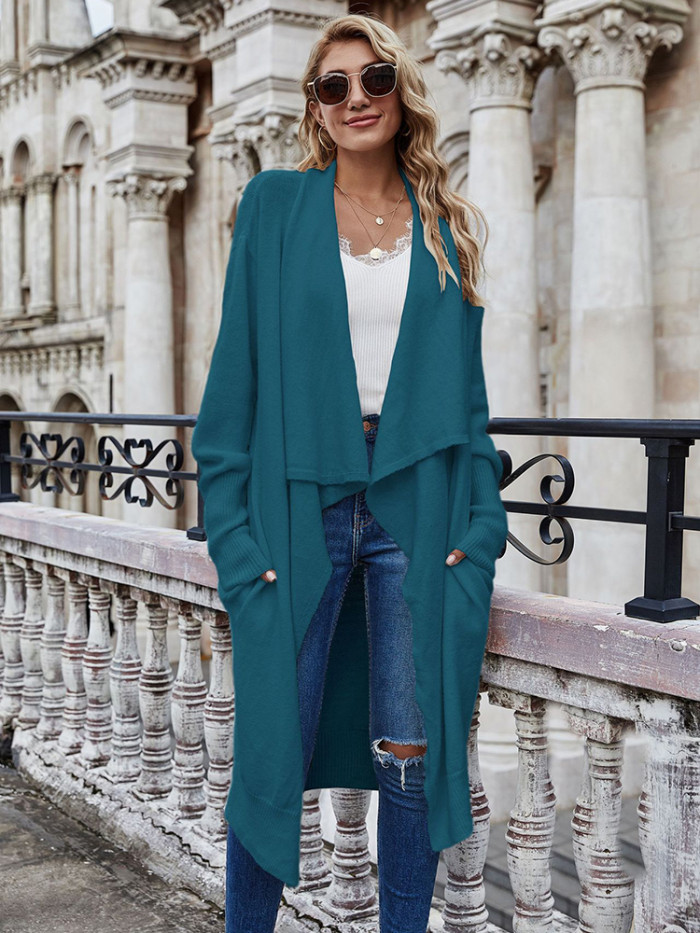 Women Fashion Long Sleeve Streetwear Elegant Loose Cardigan  Sweater