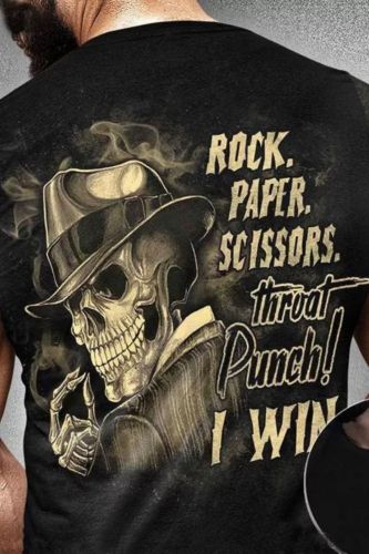 Throat Punch I Win Skull All Over Print Mens Short Sleeve