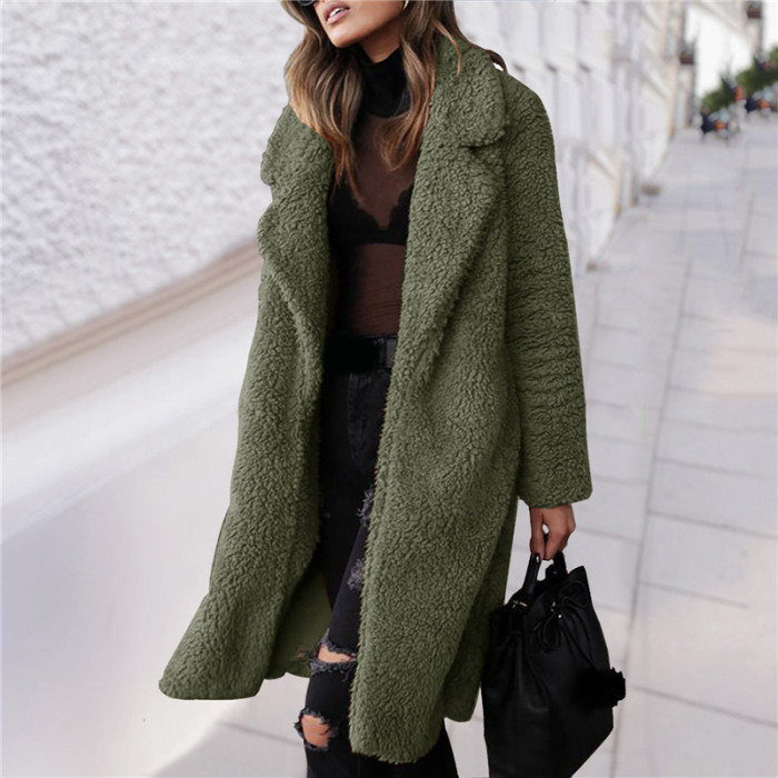 Fashion Women's Thermal Coat Casual Faux Fur Coat Soft  Outerwear