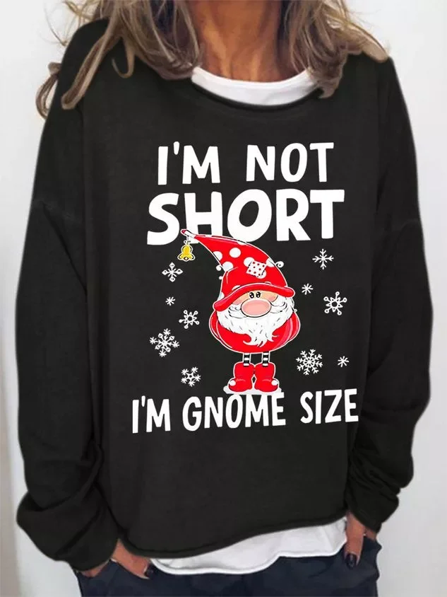 Women's Funny Christmas Crew Neck Loose Sweatshirt
