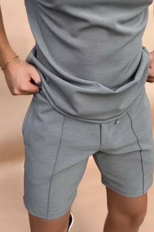 Dark Grey Slim Fit Shorts