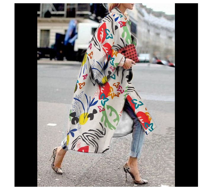 Loose Dress Lapel Coat