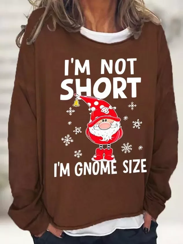 Women's Funny Christmas Crew Neck Loose Sweatshirt