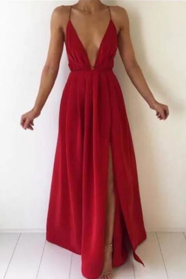 Sexy Sleeveless Backless Boho Party Slit  Maxi Dress