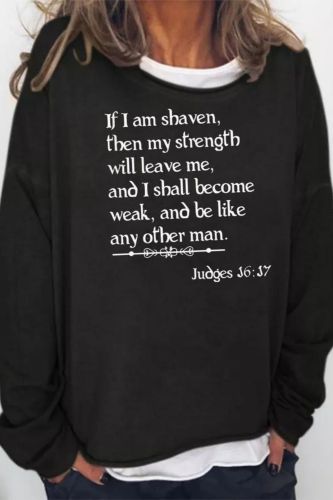 Beard Gift Funny Biblical Quote Sweatshirt