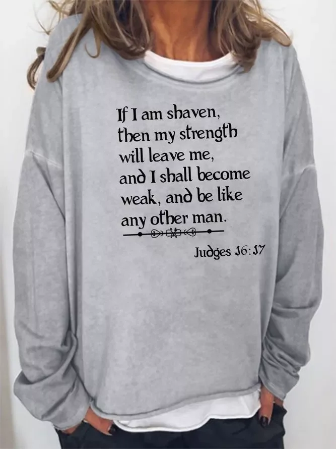 Beard Gift Funny Biblical Quote Sweatshirt
