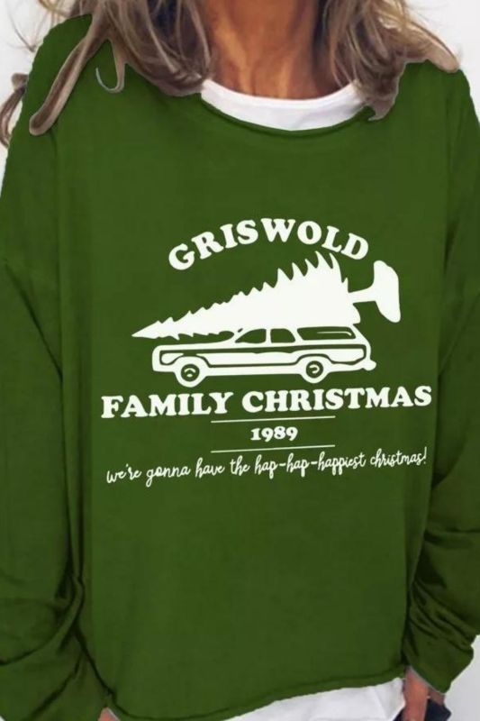 Griswold Family Christmas 1989 Casual Crew Neck Sweatshirts