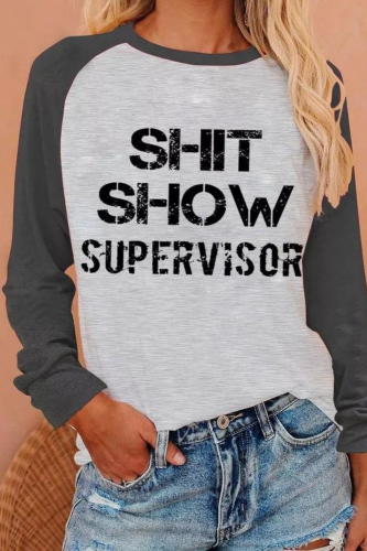 Shitshow Letter Shirts & Tops