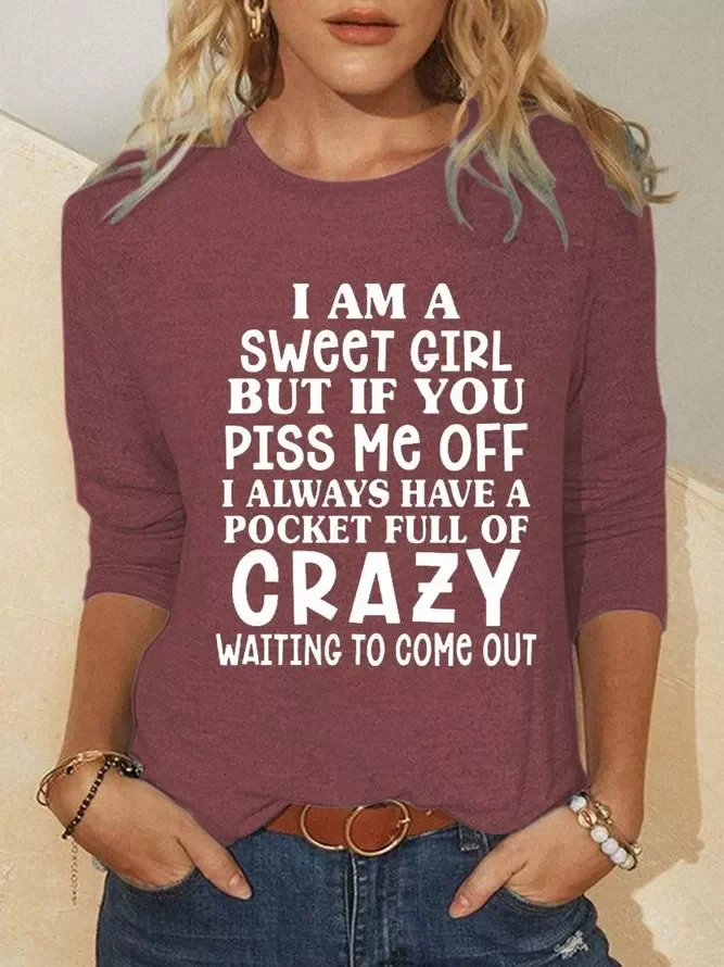 I'm A Sweet Girl Casual Shirts & Tops