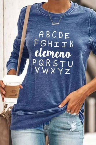 Funny Elemeno Alphabet Teacher Sweatshirt
