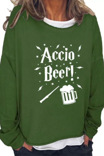 St Patrick Shirt Accio Beer Image Women's Pullover Hoodie