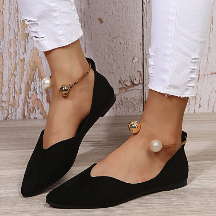 Women's Fashion Pointed Toe Leopard Casual Breathable Slip-on Flats