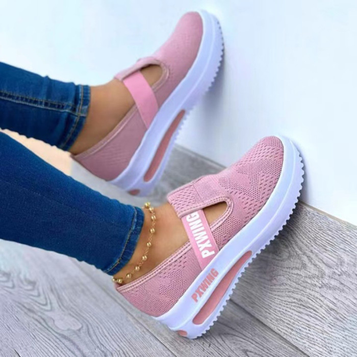 Women's Shoes Fashion Round Toe Platform Casual Sneakers