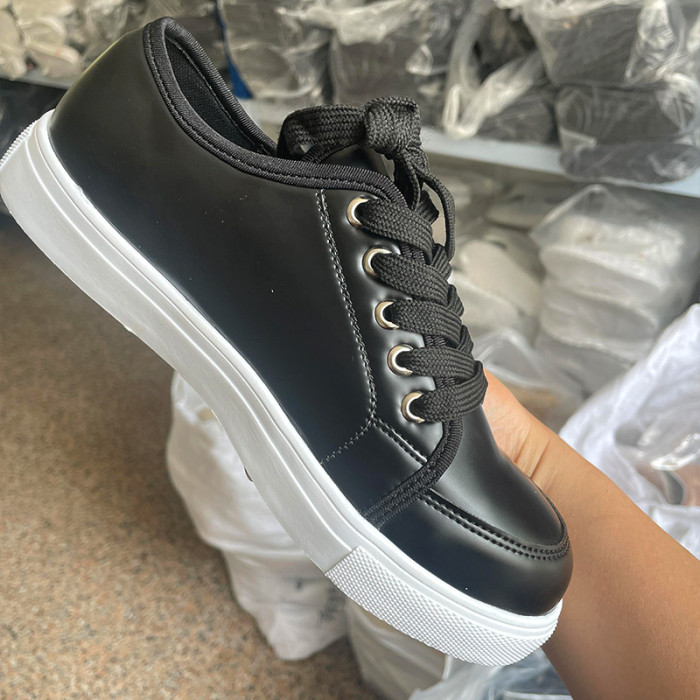 Fashion Women's Lace-Up Comfort Casual Breathable Vulcanized Sneakers