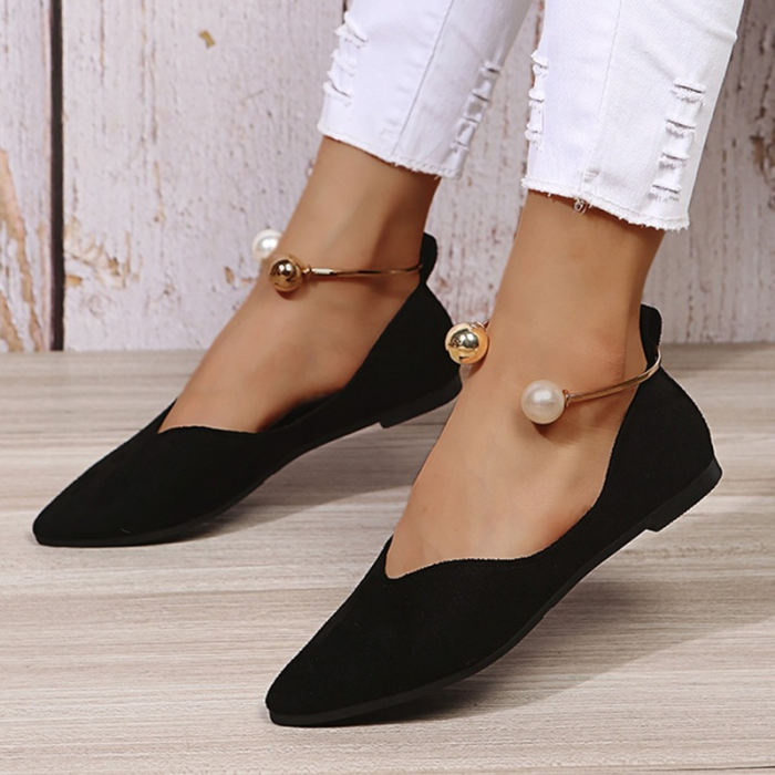 Women's Fashion Pointed Toe Leopard Casual Breathable Slip-on Flats