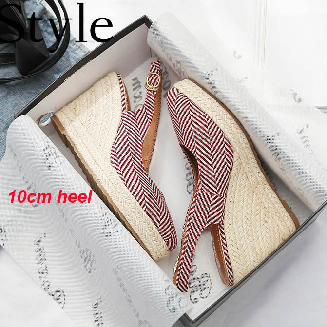 Pointed Toe High Heels Party Wedge Sandals