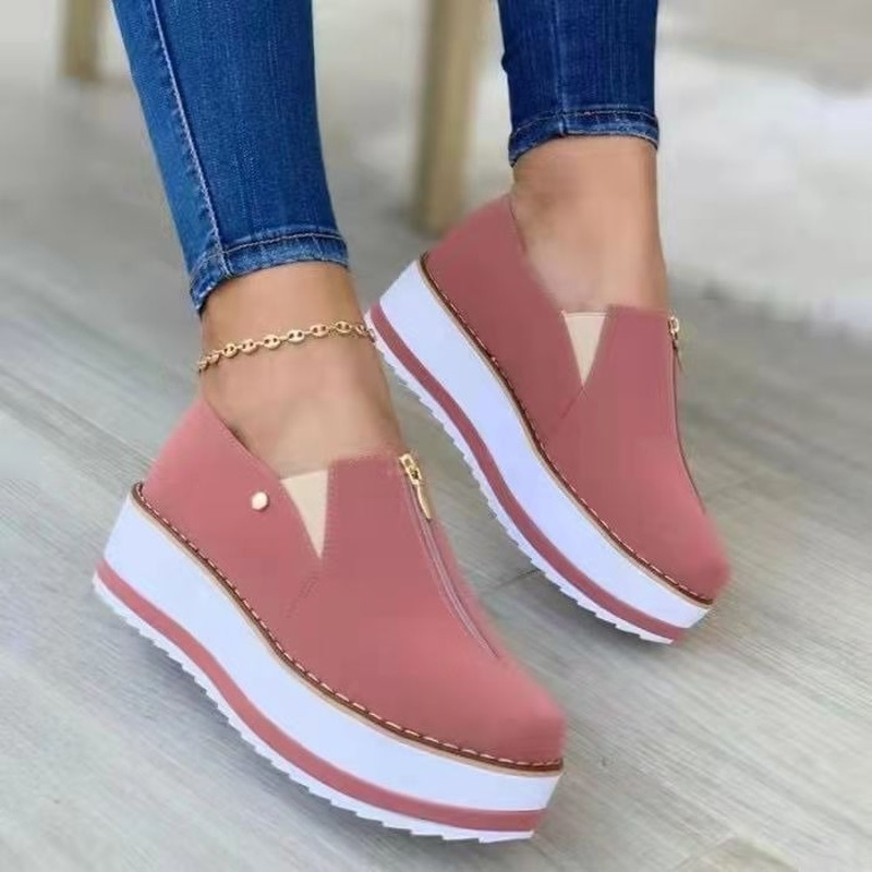 Fashion Casual Solid Color Low-top Comfort Casual Sneakers