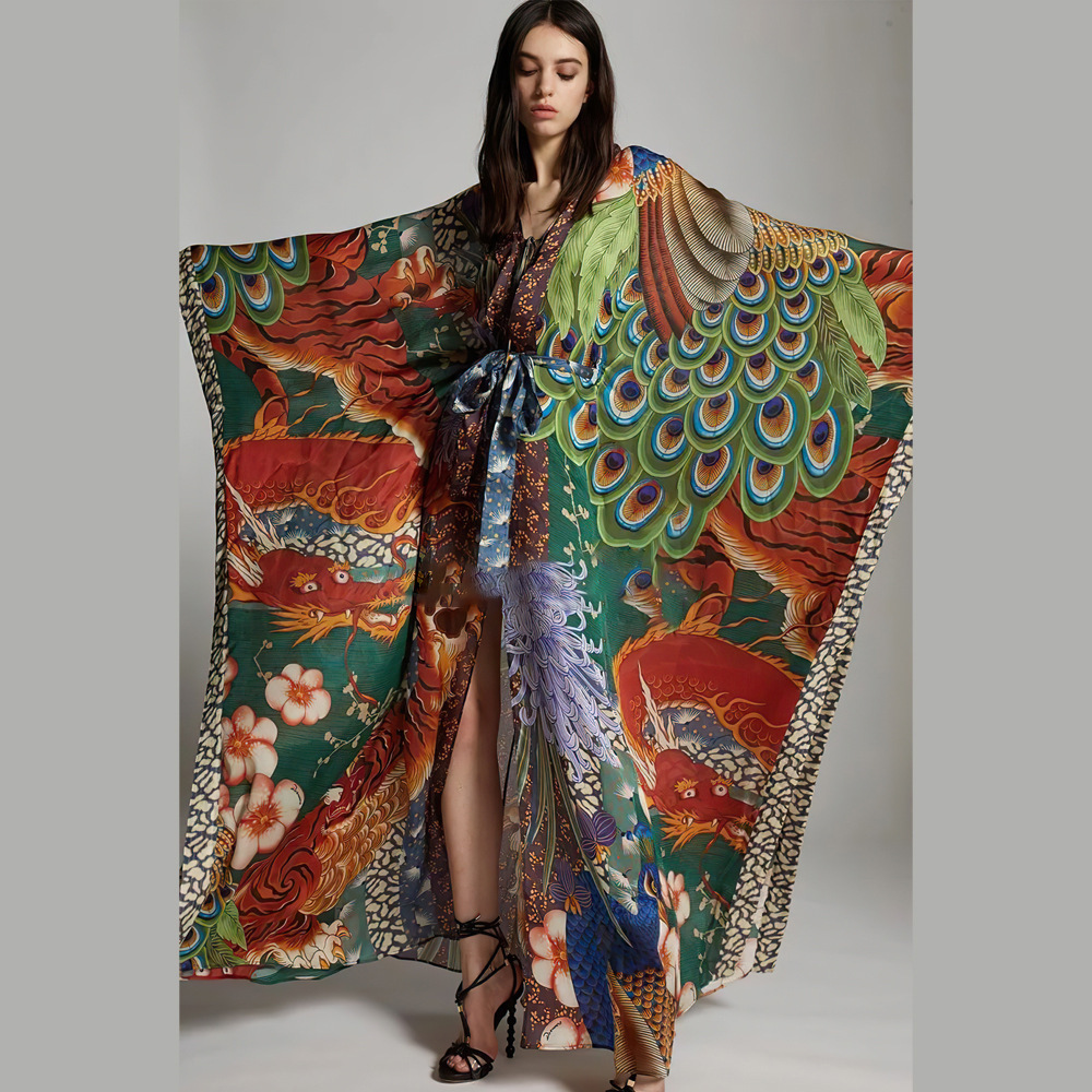 Poncho Cover-up Boho Rose Pour Maillot De Bain - Taille S/M/L - Occasion Très Bon état