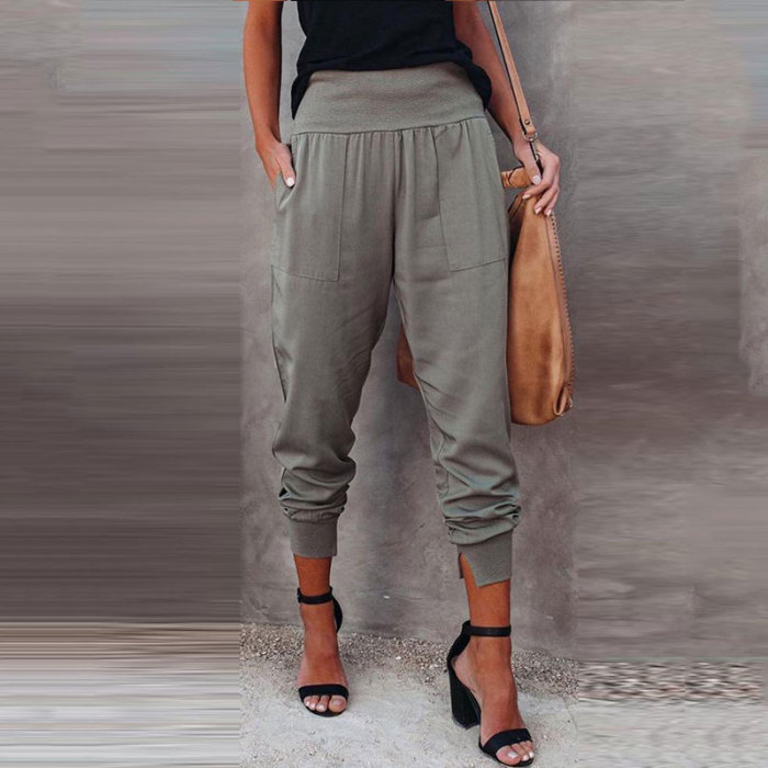 Cargo Trousers Casual Long Pants