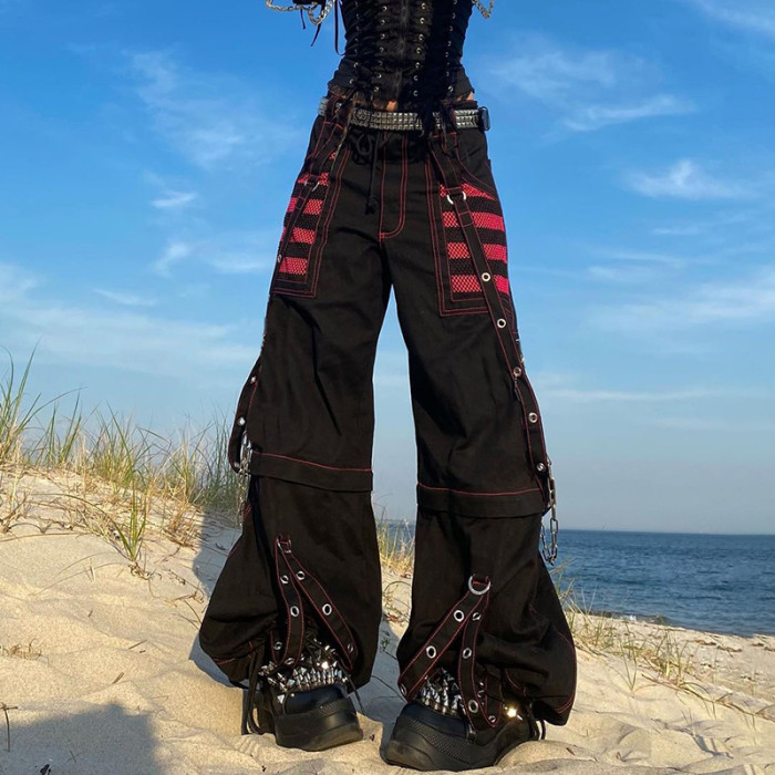 Gothic Vintage Baggy Cargo Pants