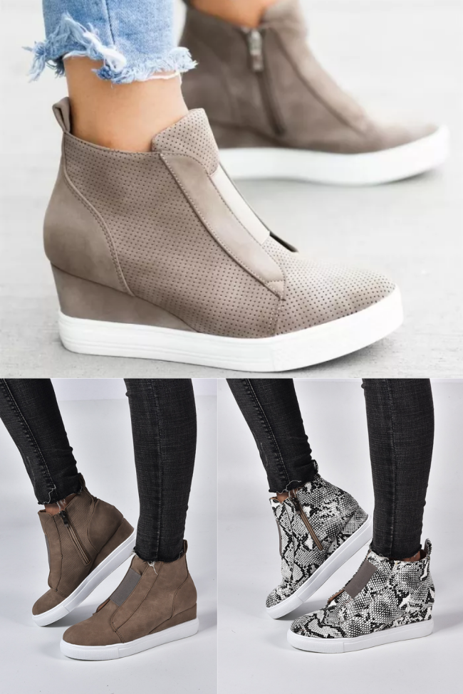 Fashion Casual Wedges Ankle Boots