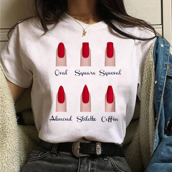 Women's Fashion Art Tops Cute Graphic T-Shirt Tops